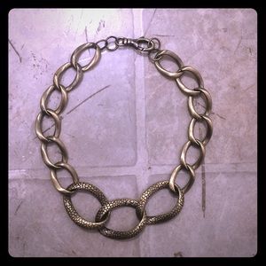 Snakeskin Gold Necklace